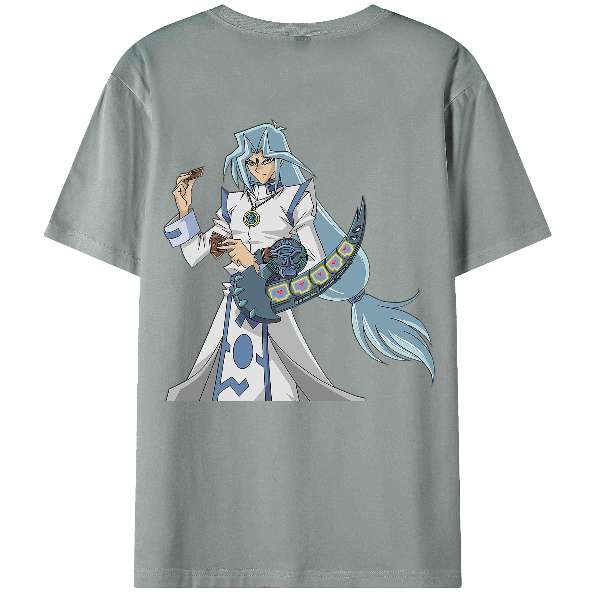 （画像用） 遊☆戯☆王 Yu-Gi-Oh! 綿100％ メンズ半袖Tシャツ（バックプリント） 通気性